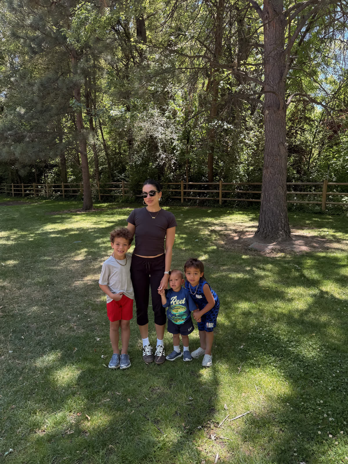 Kira with her three kids
